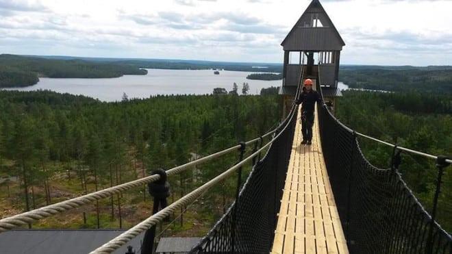 Foto: Die neue Hängebrücke am Little Rock Lake   © Little Rock Lake 