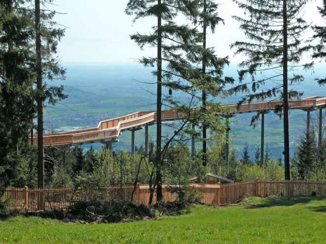 Weitblick inklusive: Der "WaldWipfelWeg" ist nur eines von vielen spannenden Naturerlebnissen im Bayerischen Wald. Foto: djd/Urlaubsregion St. Englmar