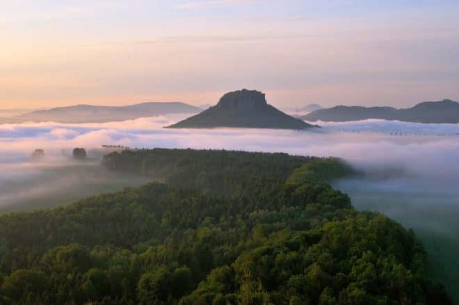 Elbsandstein, Sächsische Schweiz, Aussichtspunkt Kleiner Bärenstein Foto: Frank Exss