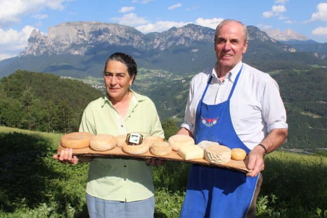 Martha und Josef Lobis Inhaber des Erschbaumer Hofs in Unterinn Südtirol