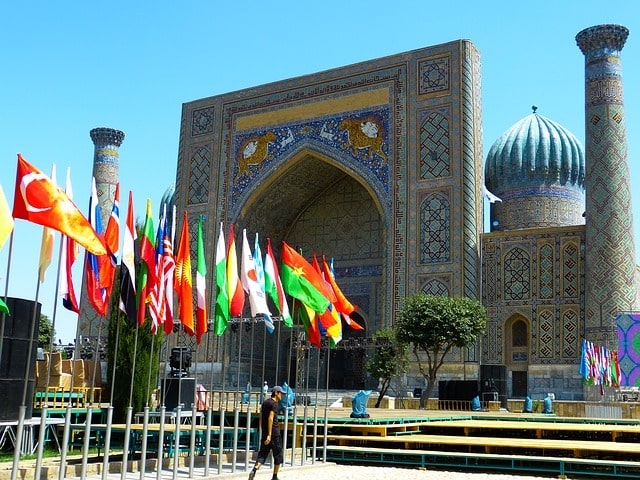 Die Altstadt von Samarkand, zweitgrößte Stadt von Usbekistan, gehört zum Weltkulturerbe