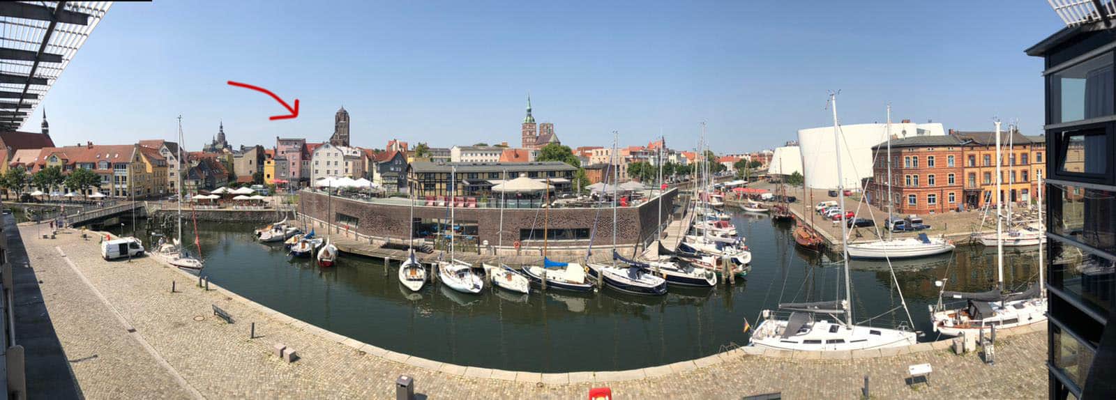 Hafen in Stralsund - St. Jakobi Kulturkirche