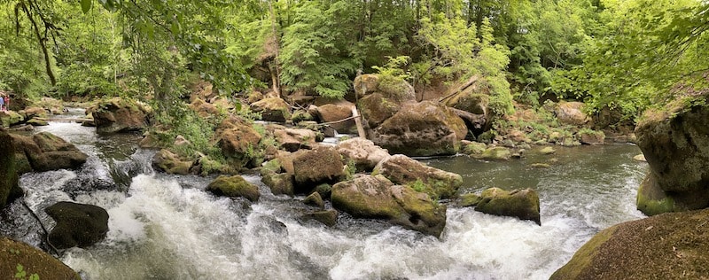 Der wilde Fluss Prün in der Teufelsschlucht